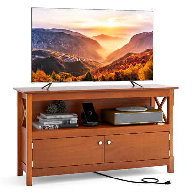 Topbuy TV Free Standing Wooden Cabinet Console Media Organizer Home Furniture