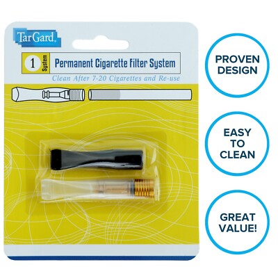 TarGard Filter Tip: Cigarette Smoking Holder Tobacco Pipe Block Tar Block