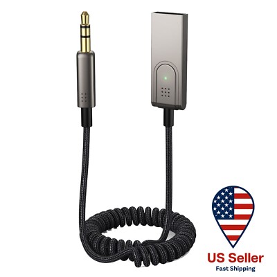Bluetooth AUX Adapter USB-A  3.5mm AUX Bluetooth Car Adapter - AUX BT Adapter