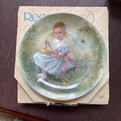 Charming Reco Ltd Ed. Mother Goose Series Collector Plate ''Little Miss Muffet''