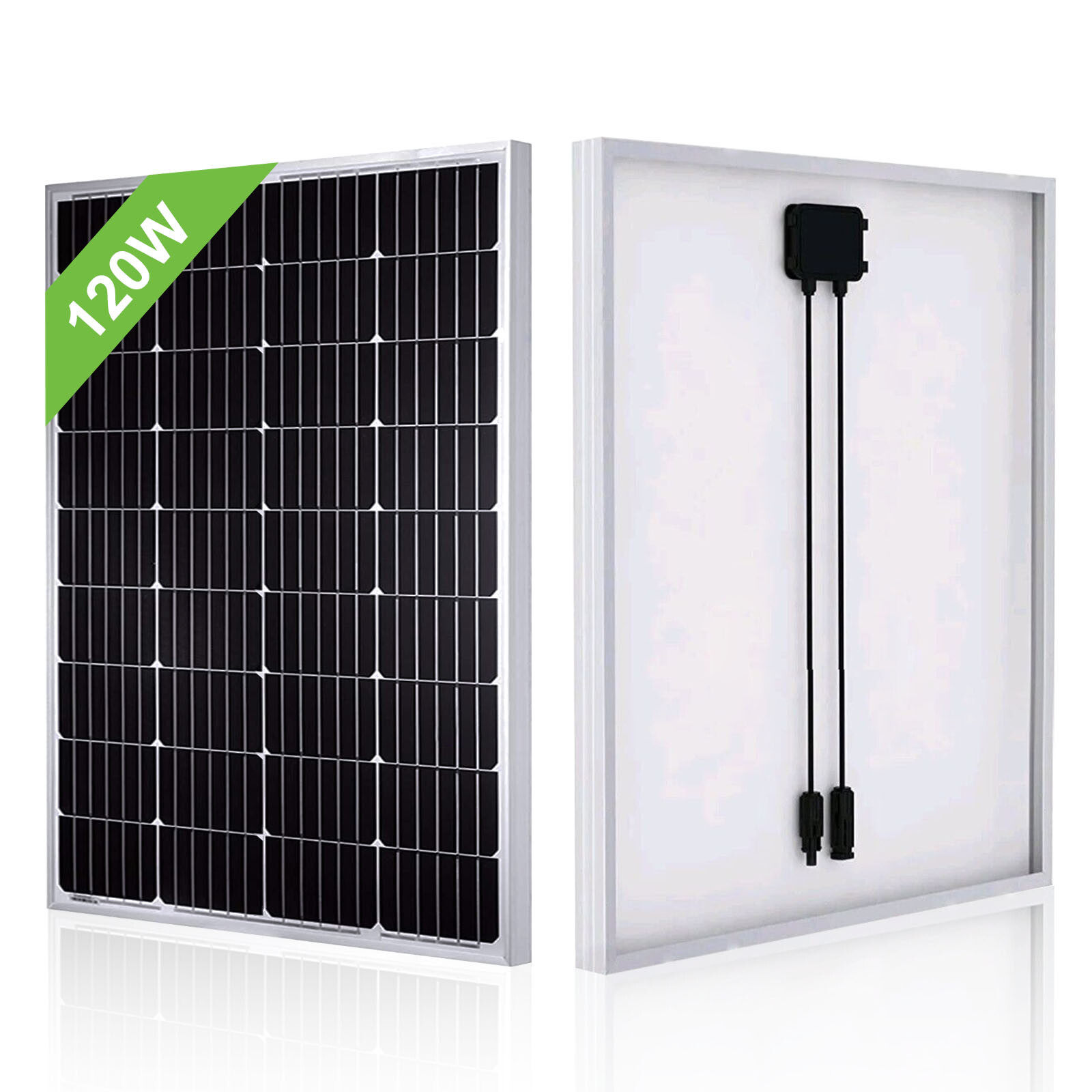 120W 12V High Efficiency Mono Solar Panel Off Grid PV Power Home Rooftop RV Boat