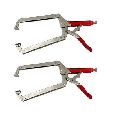 18'' Locking C Clamp with Swivel Pad Welding Holding Tools 2 PCS