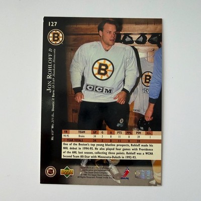 1995 Upper Deck Hockey #127 Jon Rohloff Electric Ice