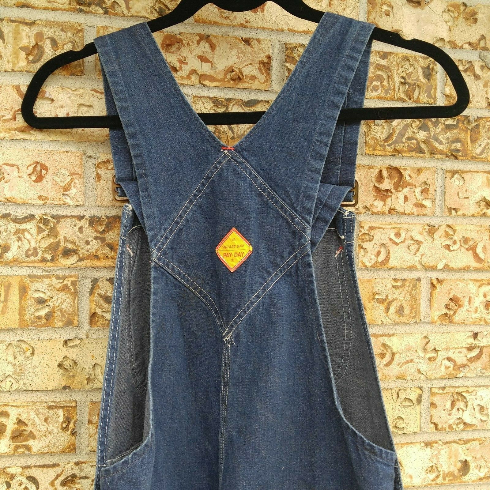 Vintage Penney's Pay Day Overalls Blue Denim 36