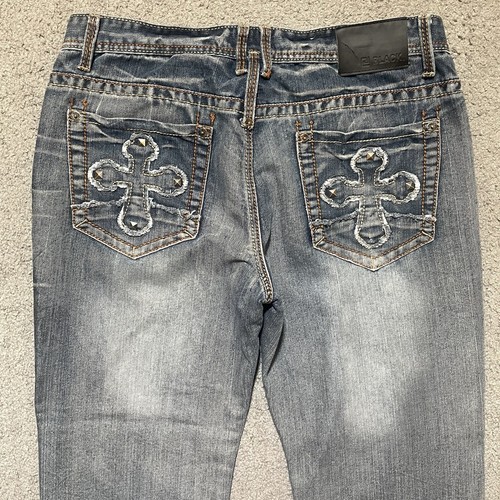 Vtg CJ Black Jeans Mens 36x30 Blue Relaxed Straight Hip Hop
