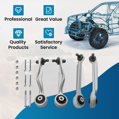 4x QUERLENKER VORNE OBEN FÜR AUDI A4 8D B5 8E B6 B7 A6 4B C5 VW PASSAT 3B 3BG