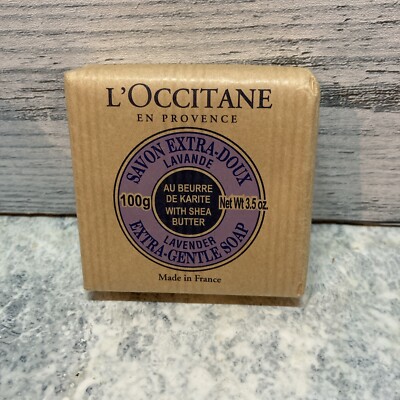 L'Occitane Lavender Extra Gentle Soap with Shea Butter 100g 3.5 oz. NEW