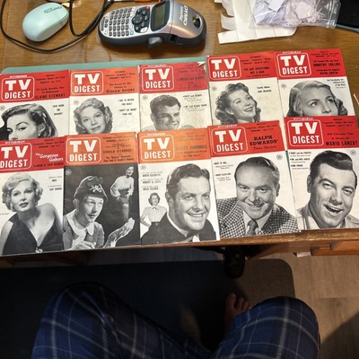 Pittsburgh TV Digest Group Of 10 From 1953 Zsa Zsa  Gabor/ Jane Wilkens