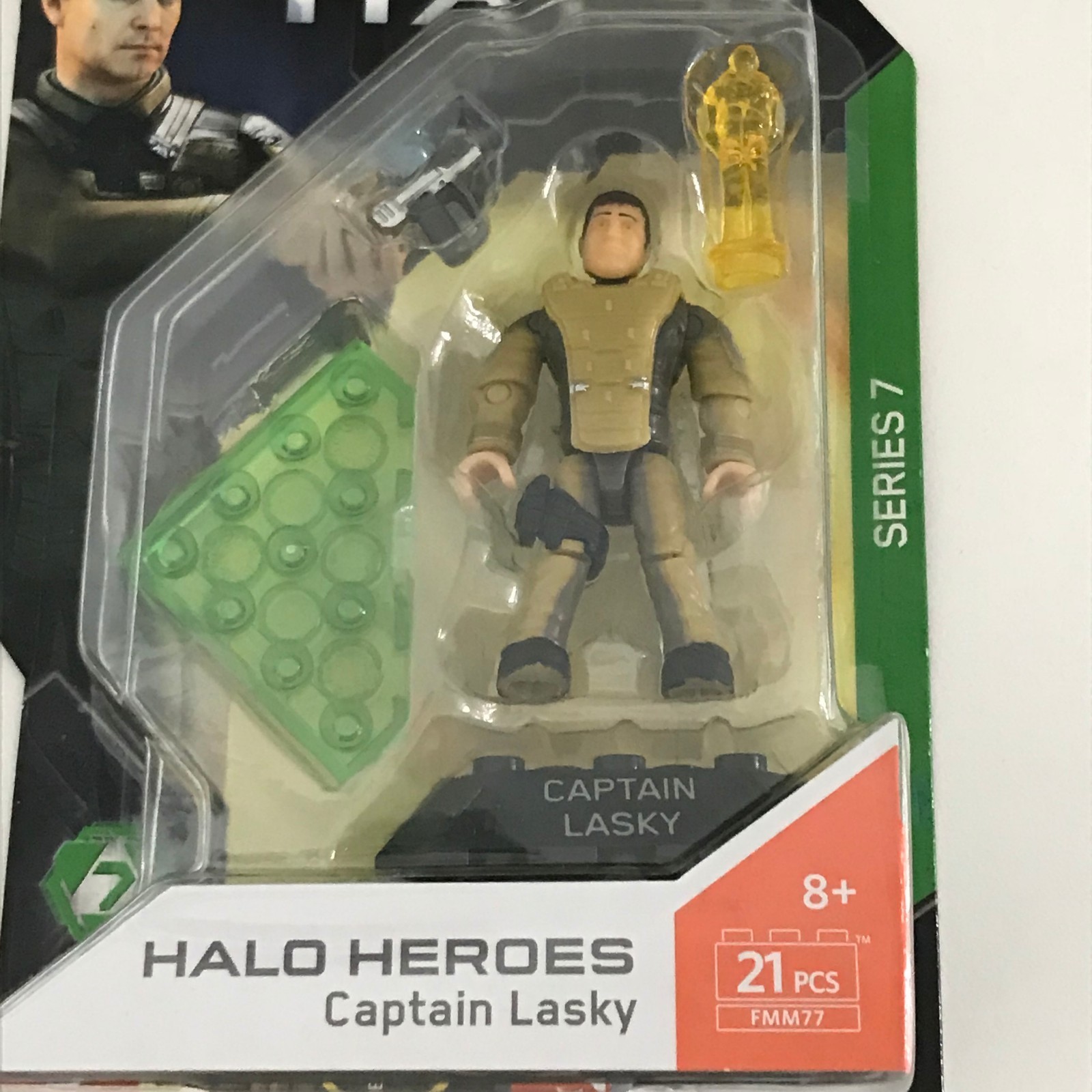 New Mega Construx Halo Heroes Series 7 Captain Lasky FMM77  Gift Collectible