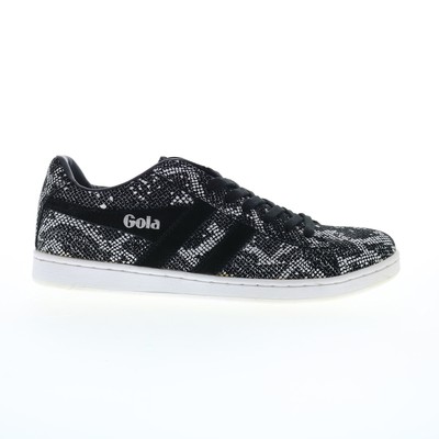 Женские черные парусиновые кроссовки для образа жизни Gola Equipe Reptile CLA265