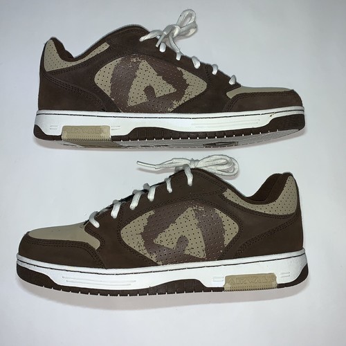 Airwalk 86 Ollie Big A Vtg Y2K 2001 Skate Shoe Tan/Brown