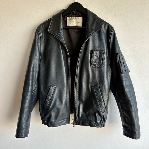 ジャケット・アウター 60s French Vintage Leather Jacket French Air Force Leather Flight Jacket Algerian War 60s | eBay