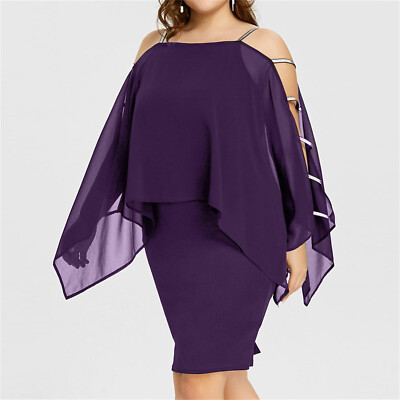 Women Plus Size Wedding Guest Lace Swing Dress Retro Half Sleeve Off Shoulder