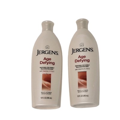 2 x Jergens Age Defying Multi Vitamin Moisturizer Lotion 10 Oz