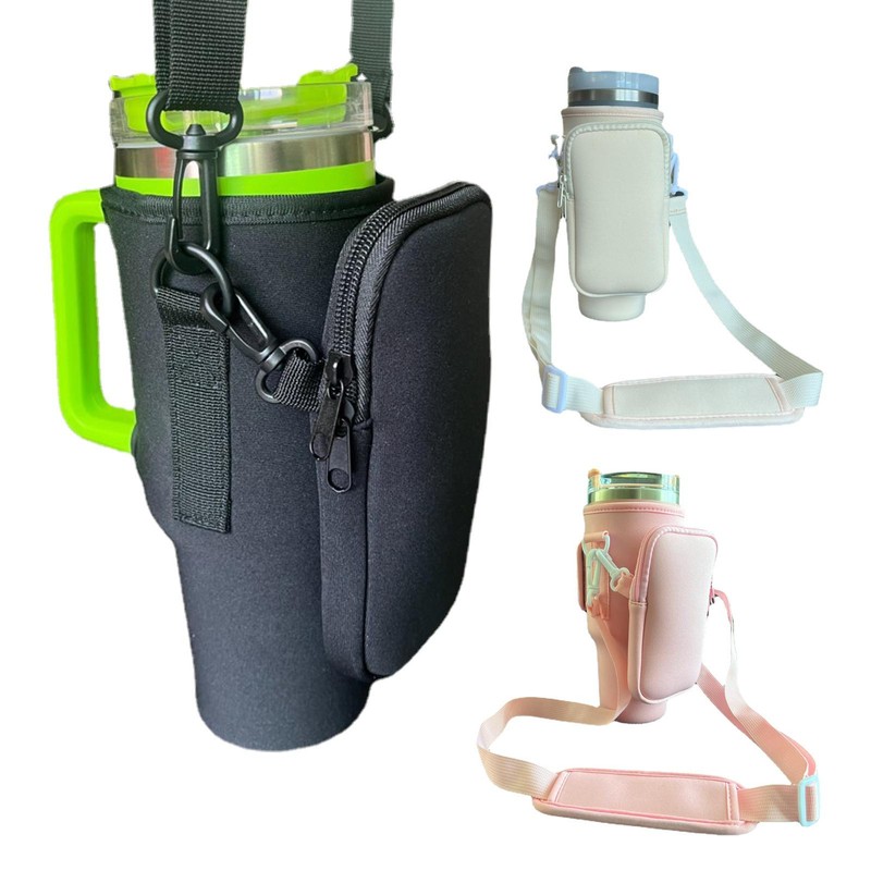 Carrier Bag Adjustable Shoulder Strap 40 Oz Bottles Sleeve P