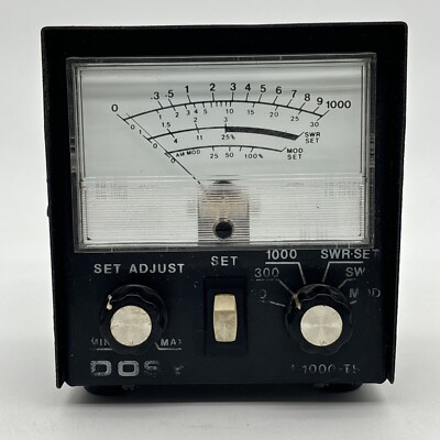 Dosy PM 1000-TS SWR Power Modulation Meter 30W 300W 1000W Untested As-Is