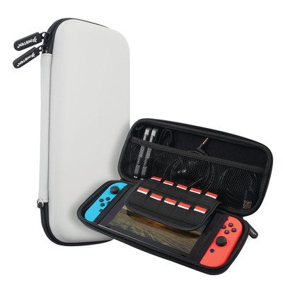 Carrying Case for Nintendo Switch & OLED Model Protective Hard Travel Bag Gray