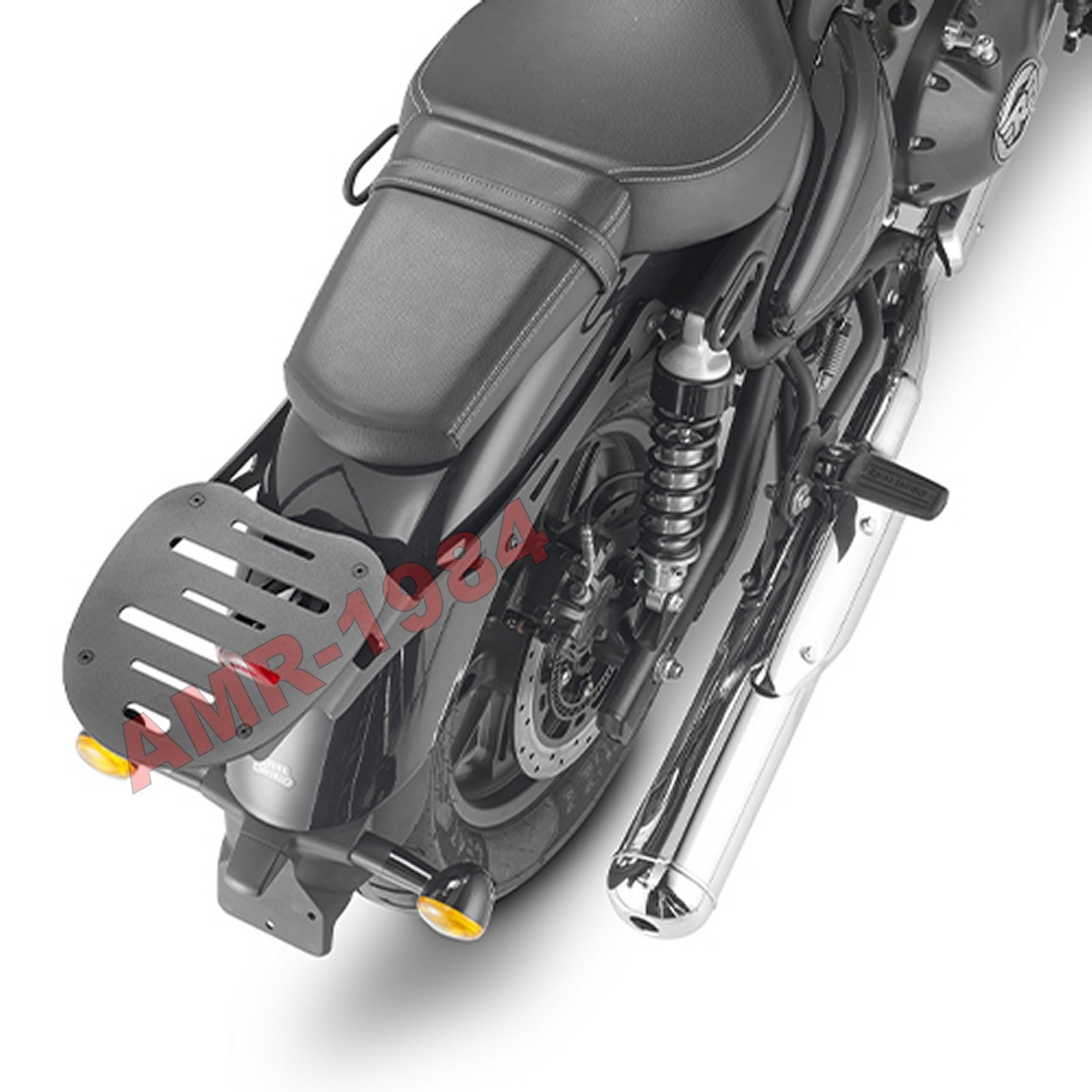 PORTAPACCHI MONOLOCK ROYAL ENFIELD SUPER METEOR 650 23 GIVI SR9058 SENZA PIASTRA