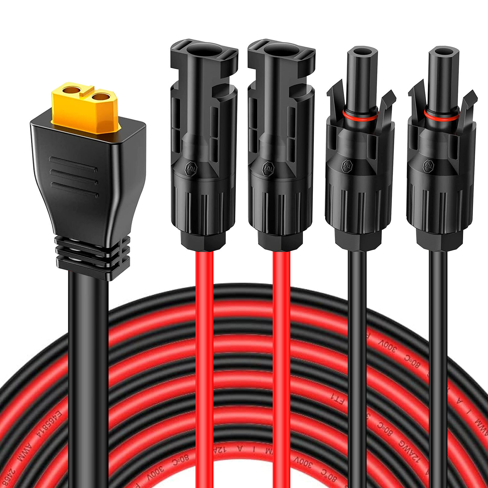 XT60 Extension Cable 10ft Connect Solar Panel for Power Station Solar Generator