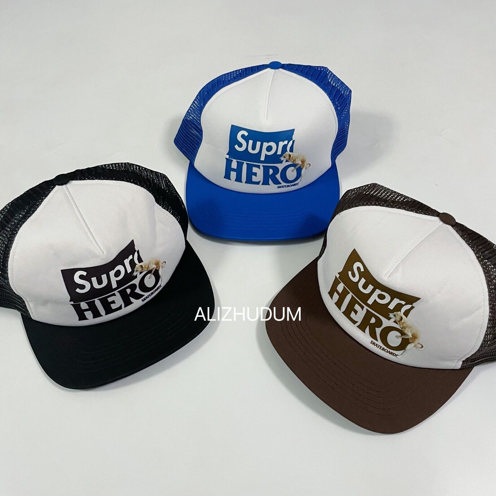 SUPREME SS22 ANTIHERO MESH BACK 5-PANEL TRUCKER HAT BRAND SUPREME SS22 ANTIHERO MESH BACK 5-PANEL TRUCKER HAT BRAND