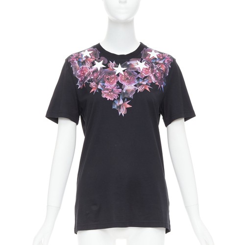 GIVENCHY Riccardo Tisci purple flower white star black