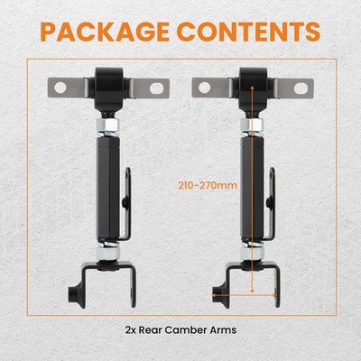 Adjustable Rear Upper Camber Arms for Honda Civic & Si 01-05 Acura RSX 02-06