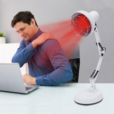 150W IR Infrared Red Heat Light Therapy Bulb Lamp Muscle Pain Relief Floor Stand