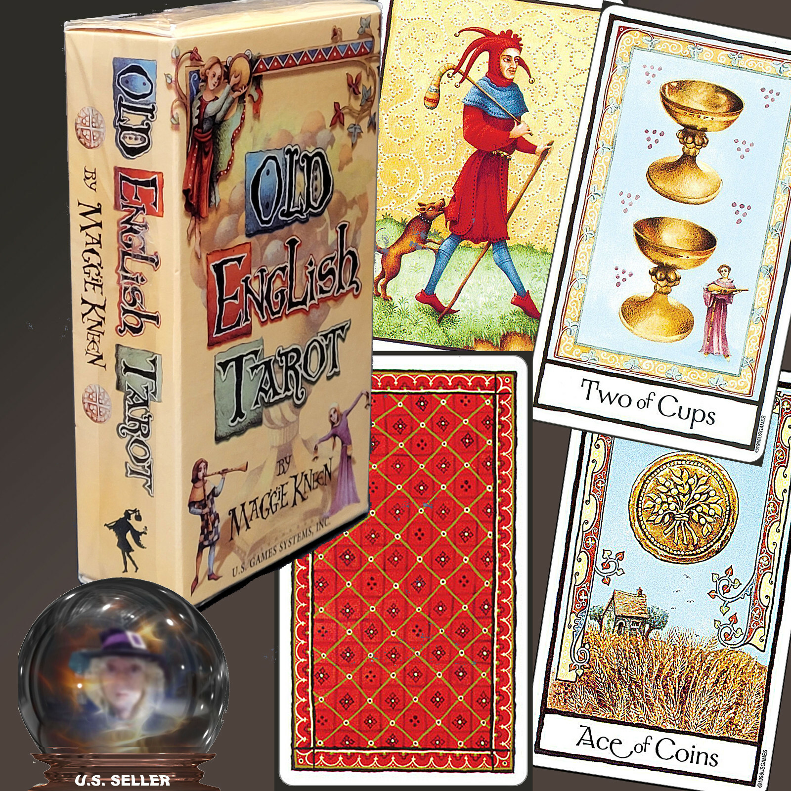 【正規品】Mahogany Tarot（英語版) Mahogany Tarot WORLD Deck Size 2.75”x4.75”
