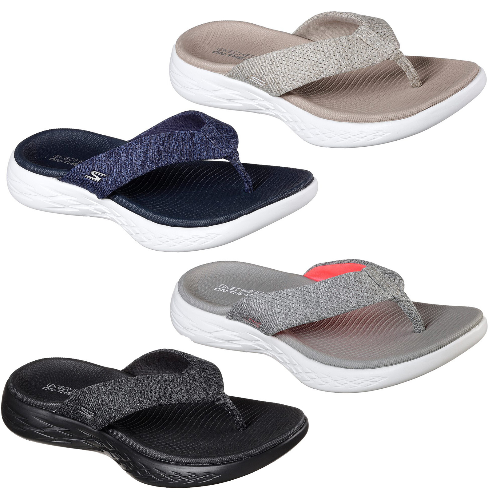 skechers on the go 600 flip flops