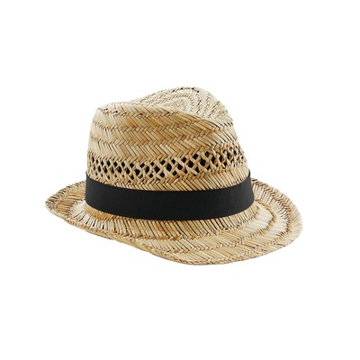 Beechfield  Adult Straw Summer Trilby (BC5297)