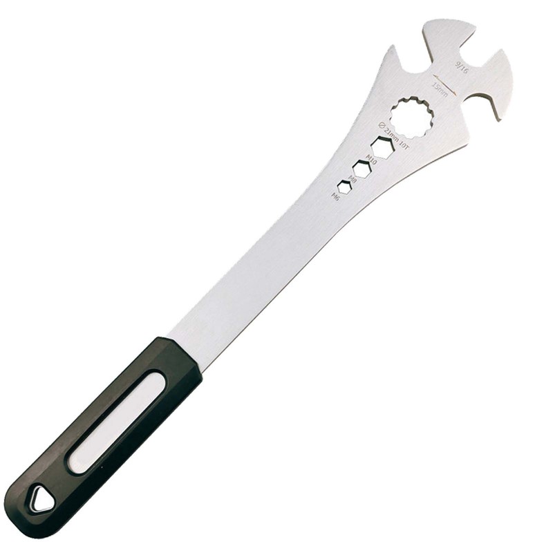 Foot Pedal Wrench Spanner 15mm Alloy Steel Long Handle Bikes Repair Tool