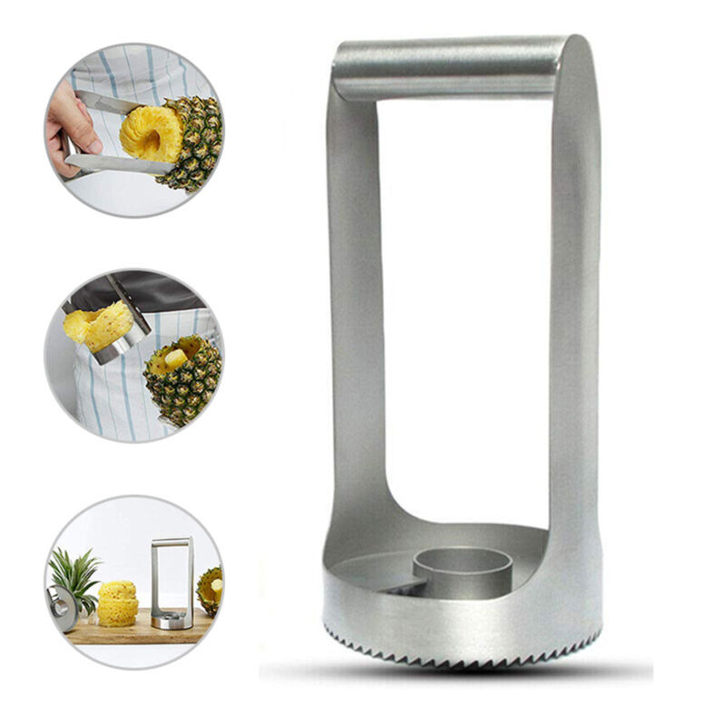 430 Stainless Steel Pineapple Corer Cutter Slicer Wedger Dicer Easy Kitchen Tool