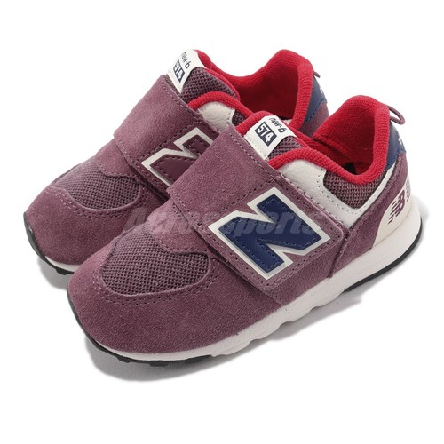 New Balance 574 Широкий бордовый красный темно-синий ремешок для малышей Повседневная NW574NX1-W