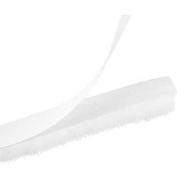 26ft L x 0.3'' W x 0.3'' H Self-Adhesive Seal Weather Stripping Brush White
