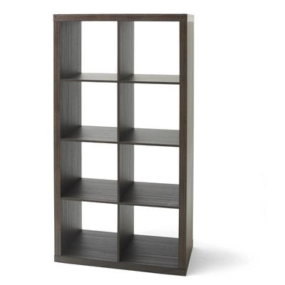 Better Homes & Gardens 8-Cube Storage Organizer, Tobacco Oak