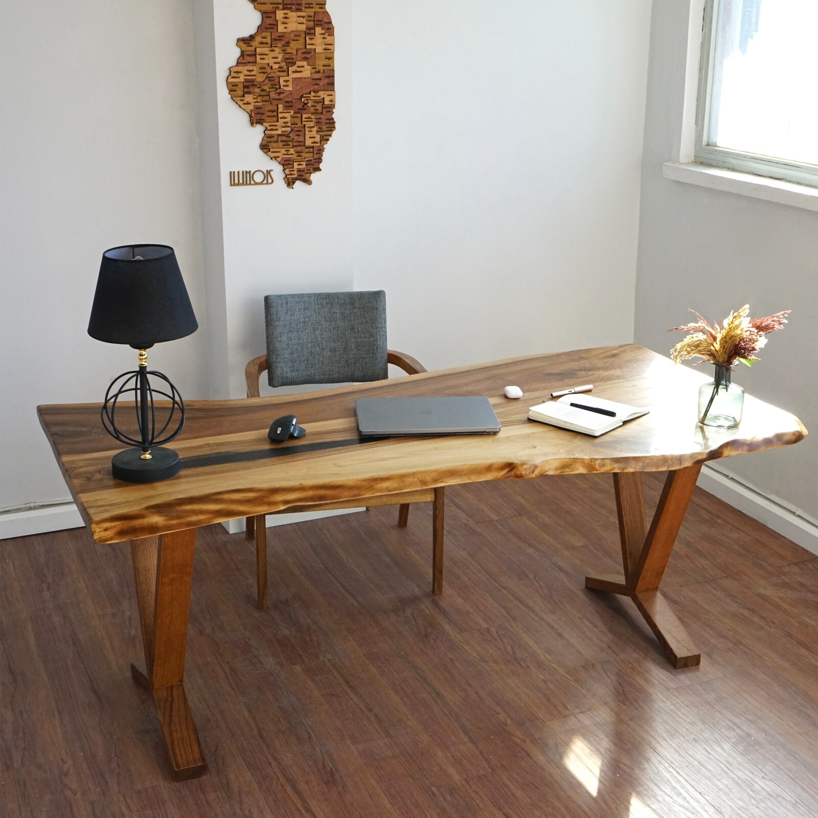 Solid Walnut Office Desk | Handmade | Addition to Any Home Solid Walnut Office Desk | Handmade | Addition to Any Home