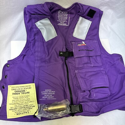 Stearns  Flight Deck Vest Purple Large MK 1 w/ Dye Bag + Strobe + Whistle