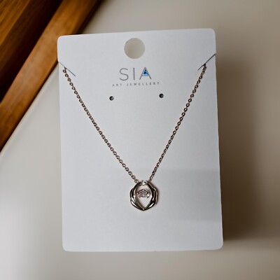 Women Clover Shape Diamond Stone Imitation Necklace Traditional Jewellery Chain