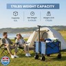 NEWBULIG Collapsible Wagon Cart with Wheels Foldable - Folding Utility Heavy Duty Wagons Carts for Grocery Sports Garden Shopping Camping Wheelbarrows