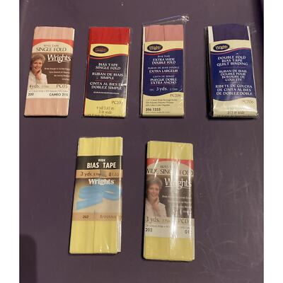 NEW Lot of Wrights Bias Tapes. Multiple Colors and Widths. Single, Extra Wide
