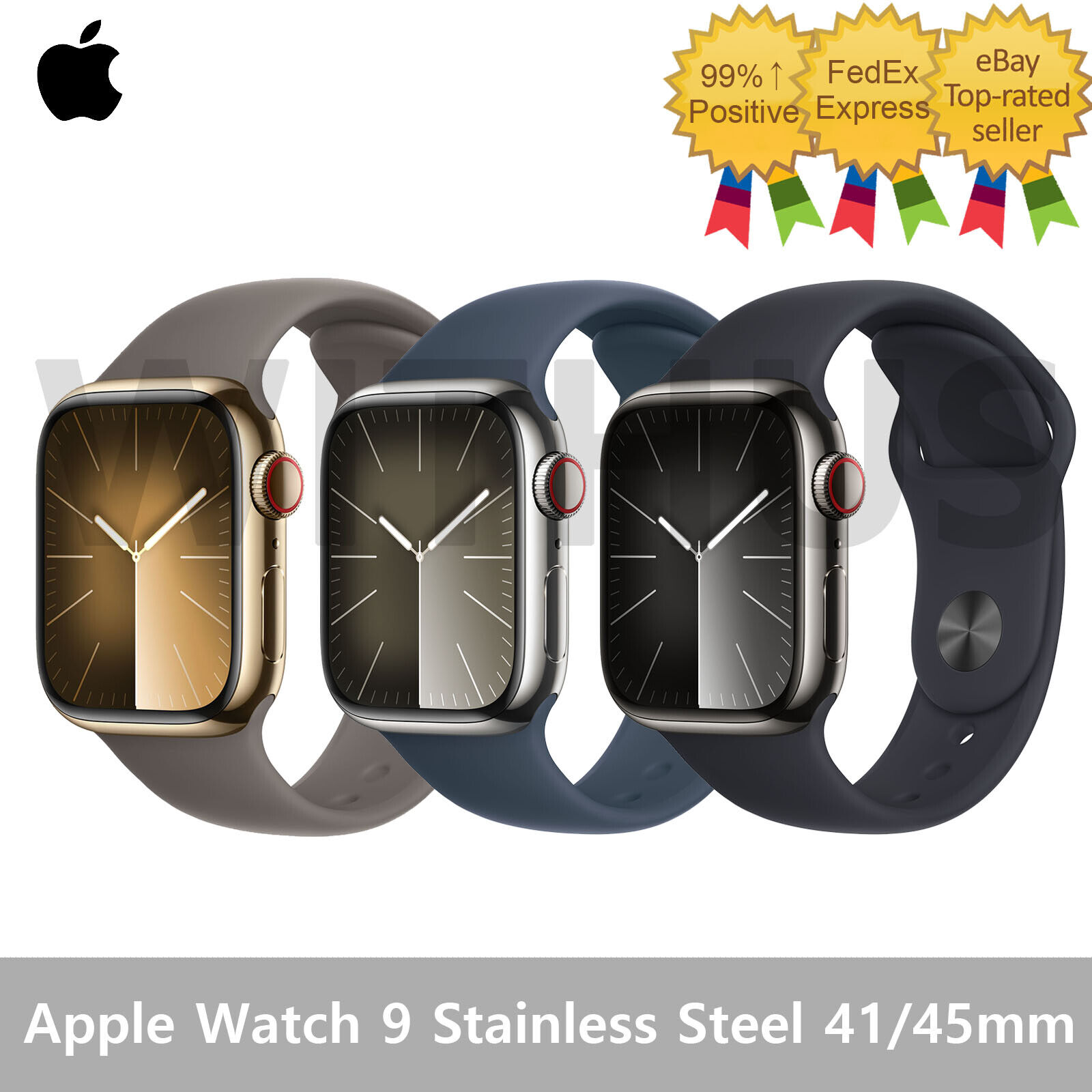 Apple Watch Series 9 GPS+Cellular 41/45mm Stainless Steel Sport Band Smartwatch | eBay Apple Watch Series 9 GPS+Cellular 41/45mm Stainless Steel Sport Band Smartwatch | eBay