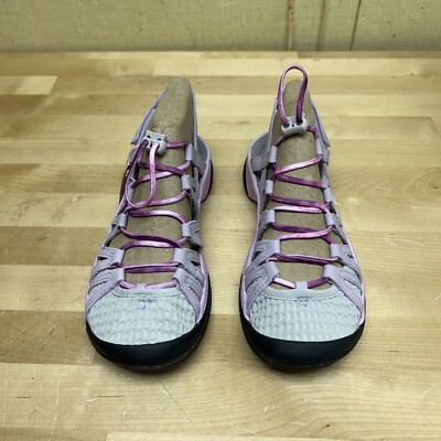Jambu Water Diva Encore Shoes Womens Size 6-1/2 Light Grey/Lilac