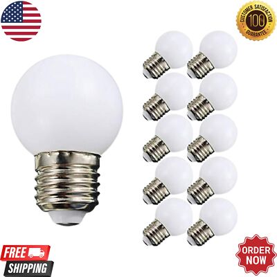 Night Light Bulb 1 Watt LED Low Watt Bulbs E26 E27 Standard Base Daylight Whi