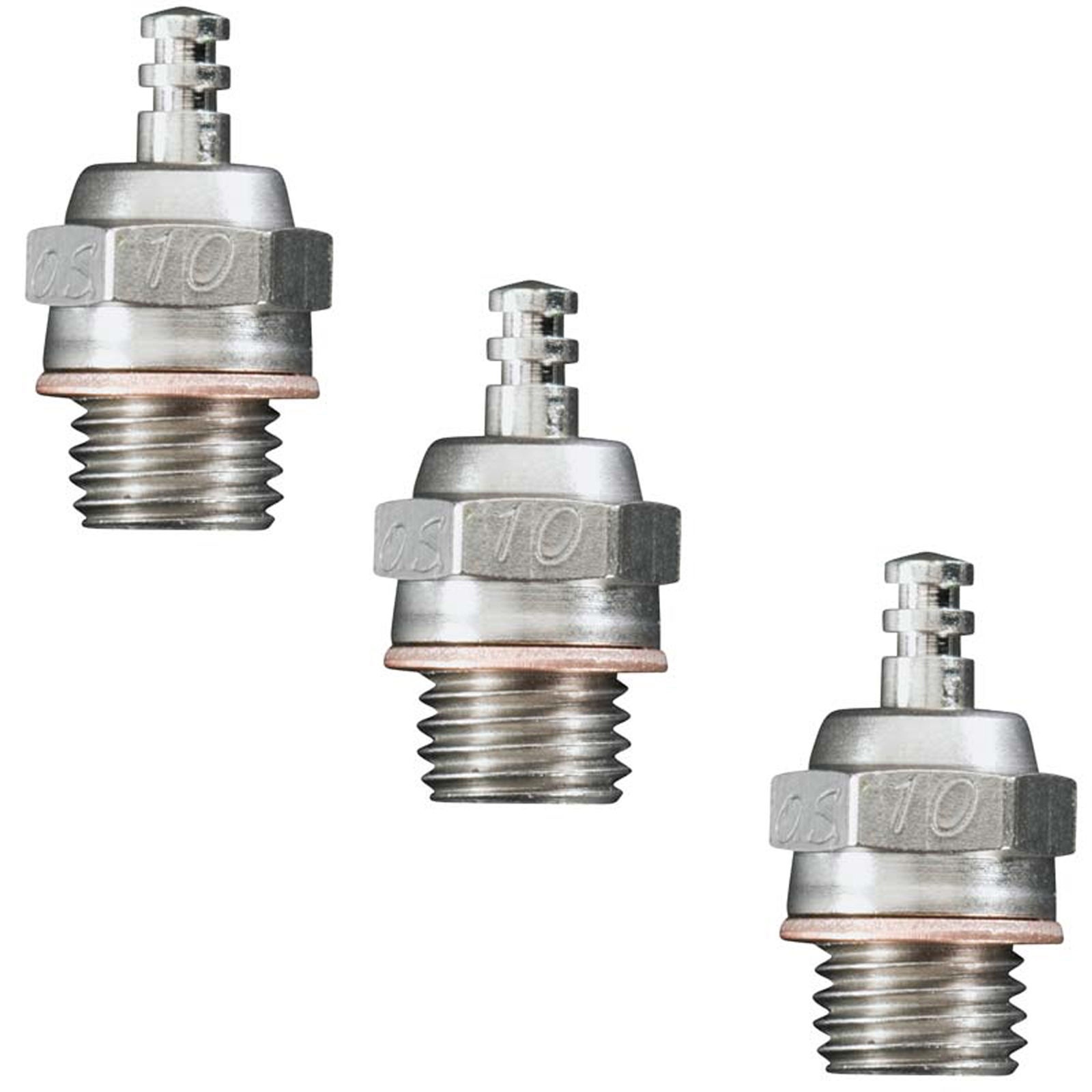 New O.S. #10 (A5) Glow Plug Cold Air (3 pcs) # 71605100 - OSMG2693