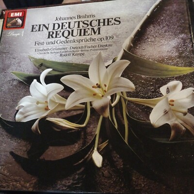 Johannes Brahms - Ein Deutches Requiem EMI Fest-und Gedenkspruche Op 109 2 LP