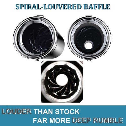 SHARKROAD 4.5” Slip on Mufflers for Harley 95-16 Touring Deep Rumble Tone