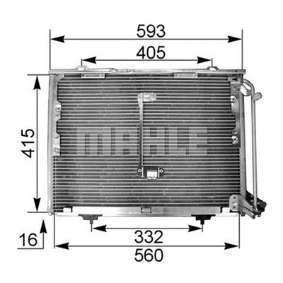 MAHLE Air Conditioning Condenser AC 168 000P FOR C-Class CLK E-Class Up! Genuine