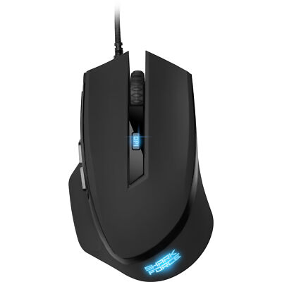 Sharkoon SHARK Force II, Gaming-Maus, optisch, 4200dpi, USB, 6 Tasten, schwarz