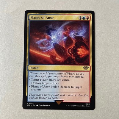 Magic the Gathering LoTR #203 Flame of Anor Rare