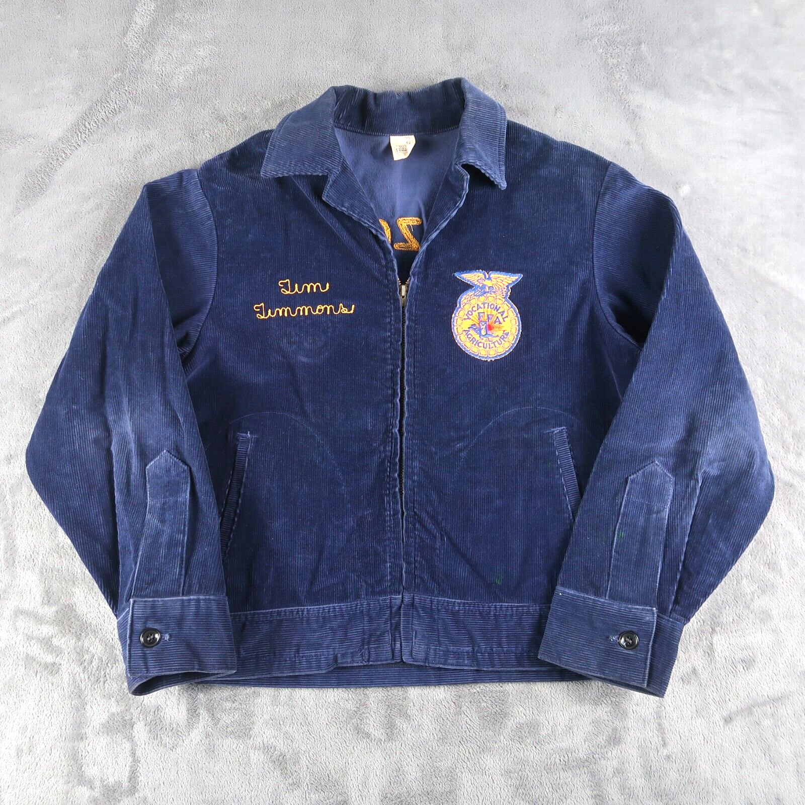 Vintage 70s FFA Arizona Blue Corduroy Jacket Sz 42 USA Vintage 70s FFA Arizona Blue Corduroy Jacket Sz 42 USA